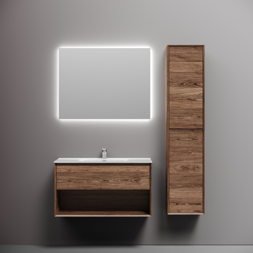 Тумба под раковину Sancos Marmi 1.0 MR1.090ECH 89х45х52 подвесная цвет дуб чарльстон - фото 2